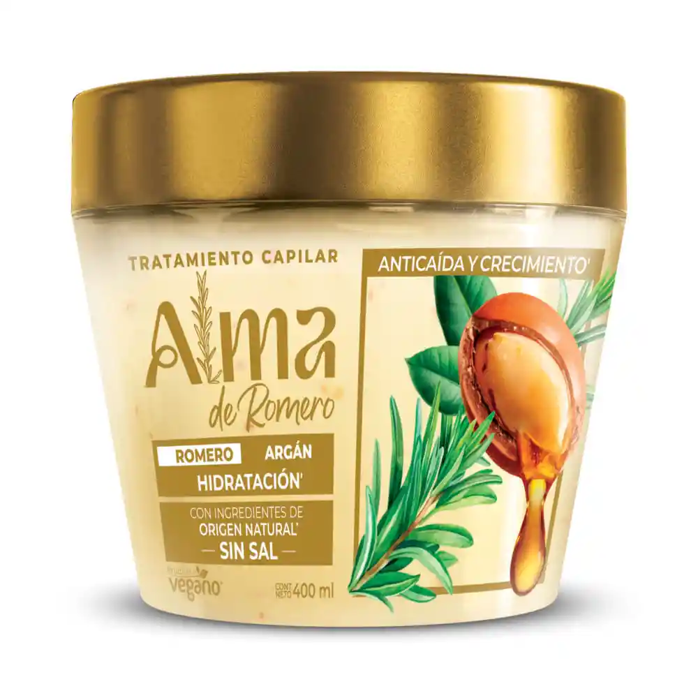 Tratamiento Capilar Alma de Romero Argan Pote