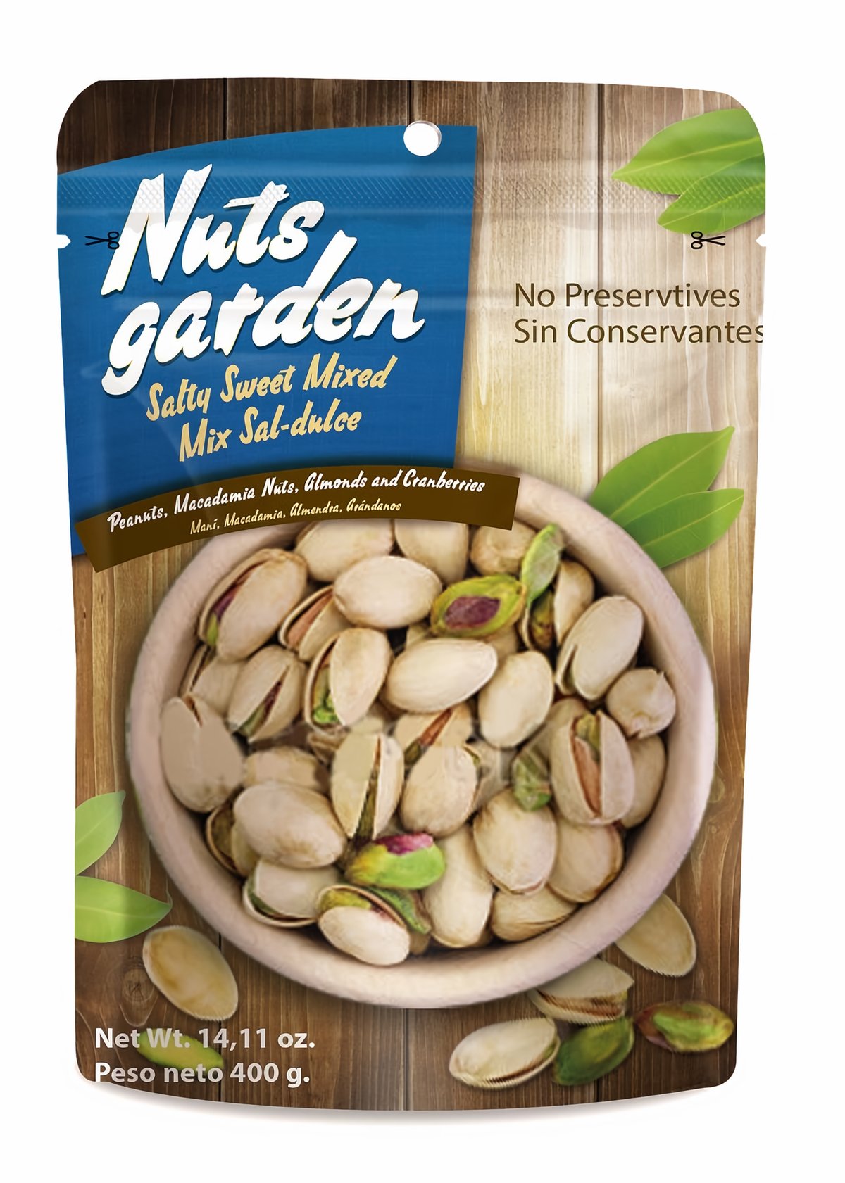 Nust Garden Pistacho Salado 400 g