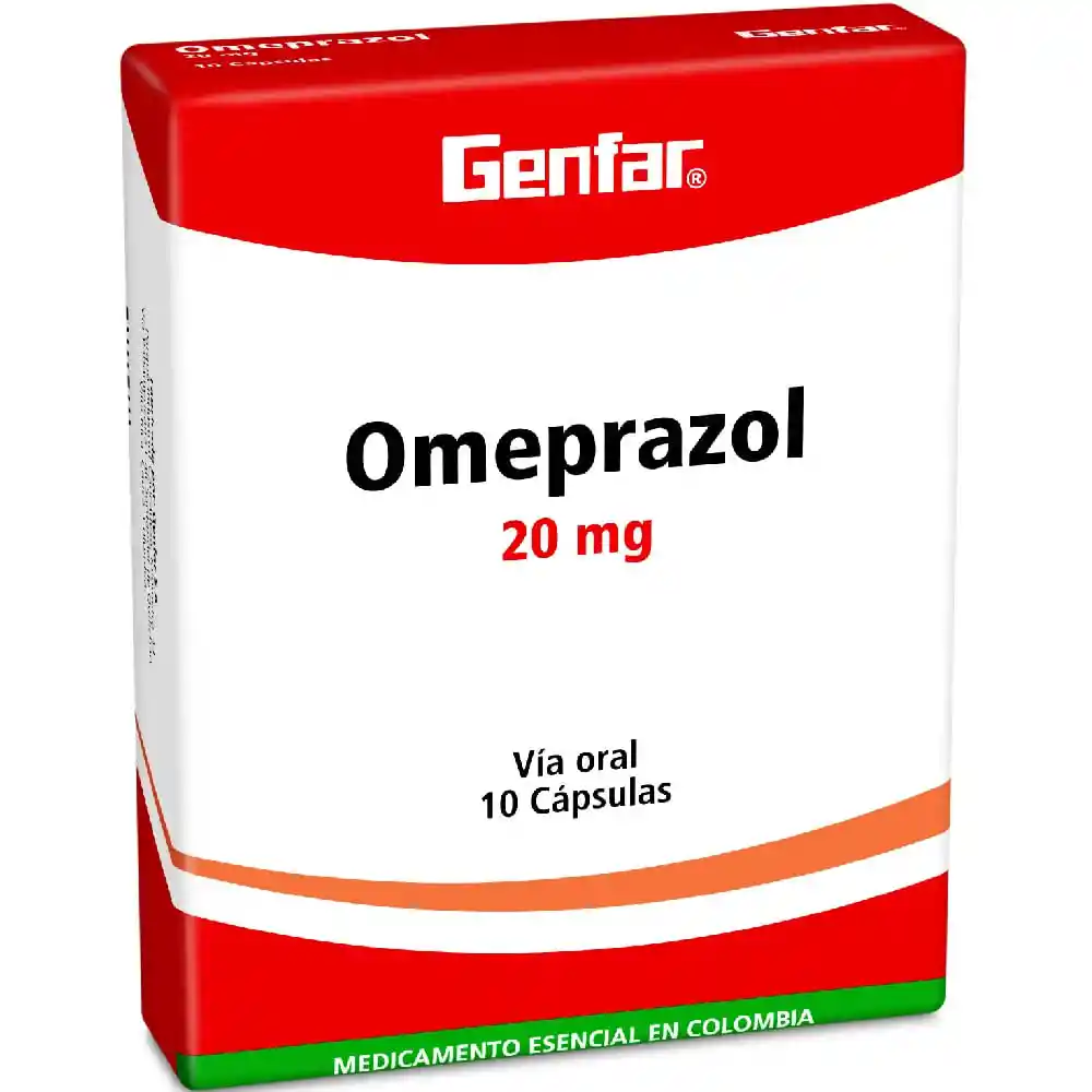 Omeprazol 20 Mg * 10 Capsulas