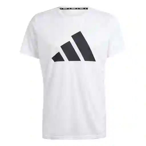 Adidas Camiseta Run It Tee Para Hombre Blanco Talla L