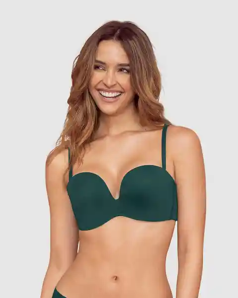 Leonisa Brasier Realce Alto Verde Oscuro Talla 34