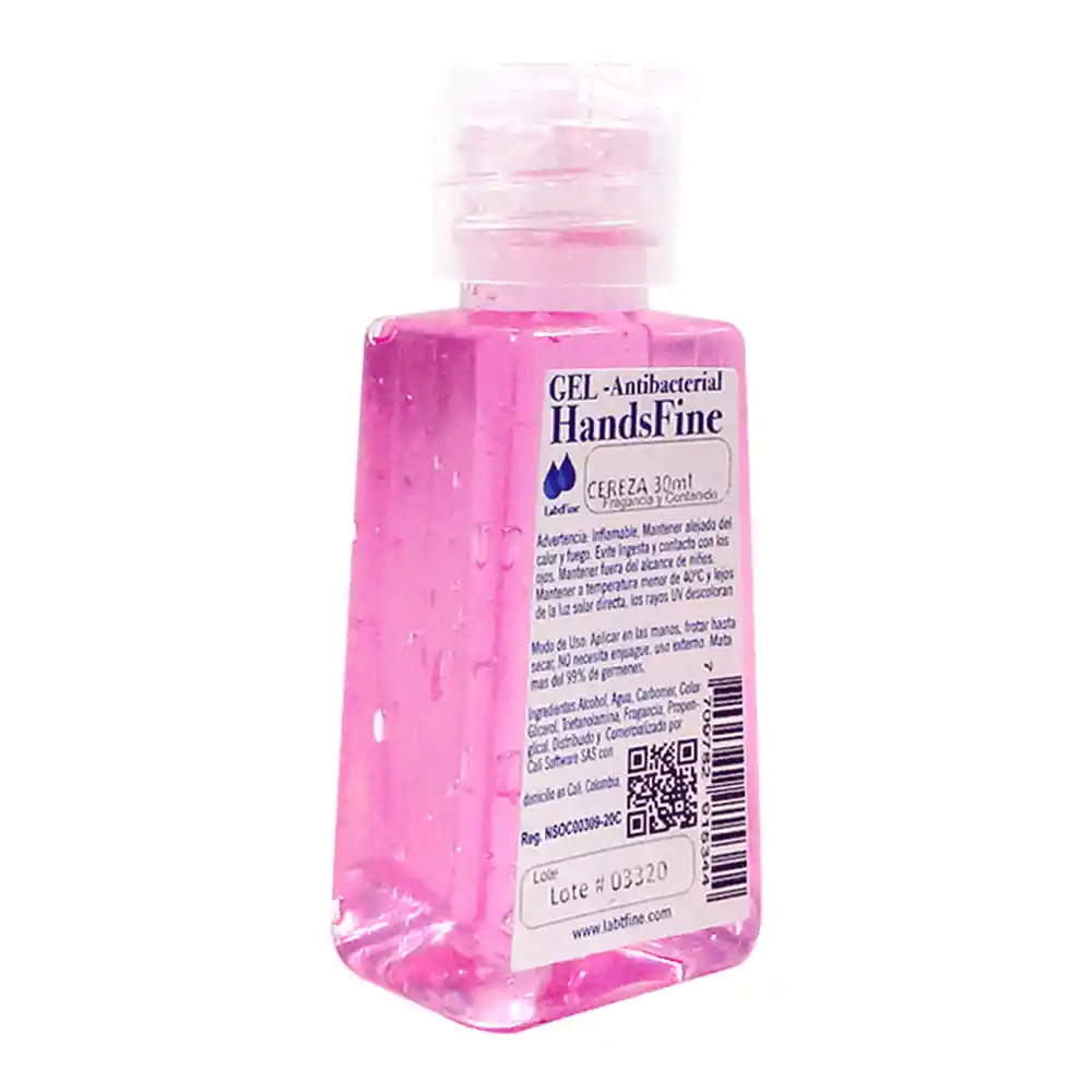 Handsfine Gel Antibacterial Manzana