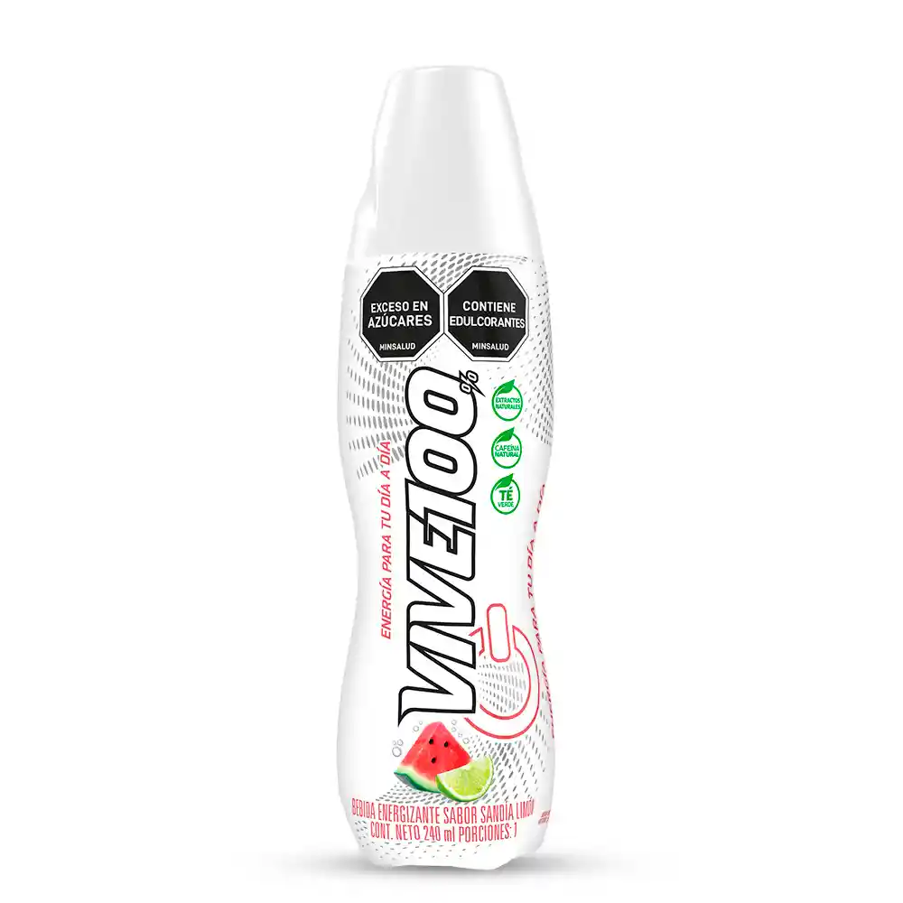 Bebida Energizante Vive 100 Sandia Limon