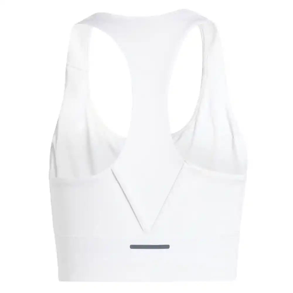 Adidas Crop Run Ms Pkt Bra Mujer Blanco Lab