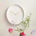 Present Time Reloj de Pared Mecanismo Silencioso Belle Blanco