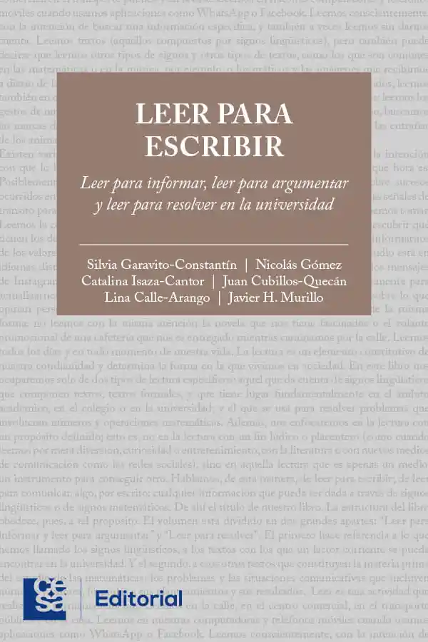 Leer Para Escribir