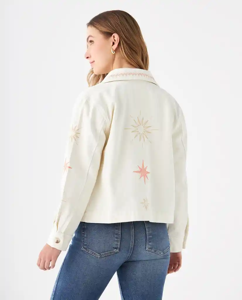 Chaqueta Crudo Creme Claro Talla XS 629F004 Esprit