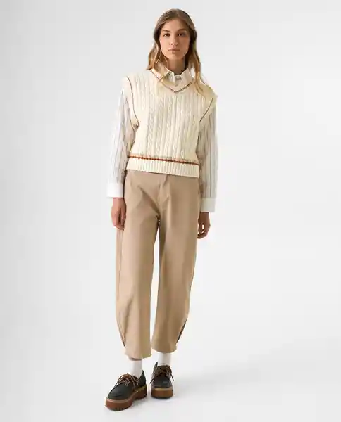 Chaleco Mujer Crudo Talla M 692G000_CRU110105 Americanino