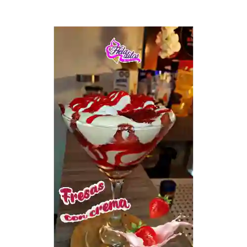 Fresas con Crema Clasica