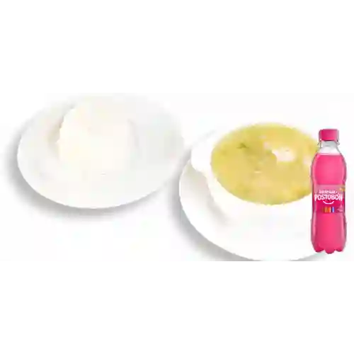 Combo Sopa de Ajiaco + Postobón Manzana 250 ml