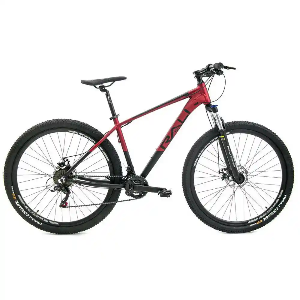 Rali Bicicleta de Montaña 16 Velocidades Rin 29 Mtb Negro/Rojo