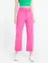 Pantalón Marcos Mujer Rosa Fandango Oscuro Talla 10 Naf Naf