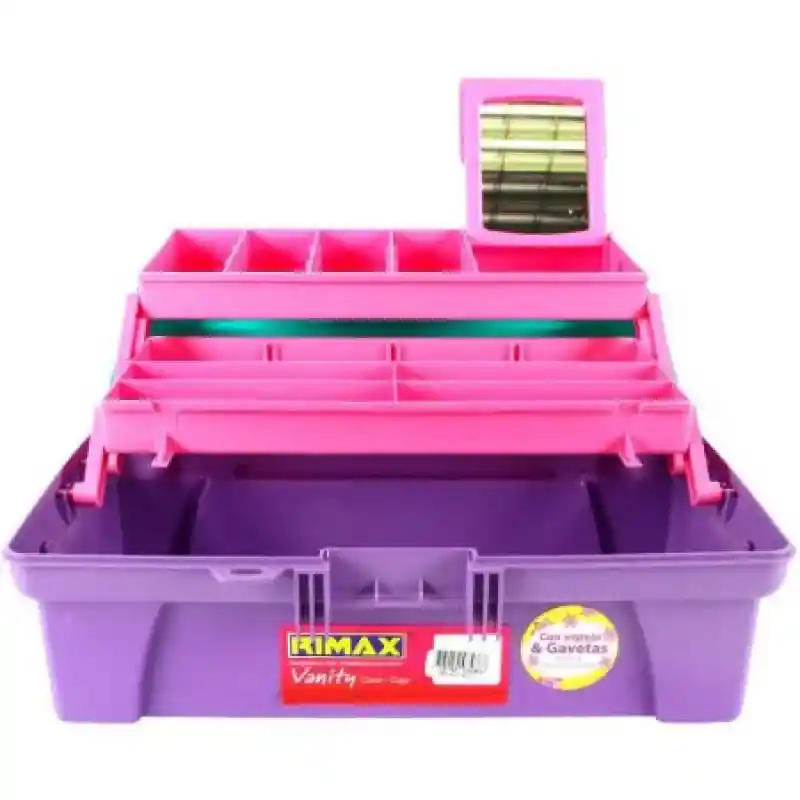 Rimax Caja 14'' Vanity Verde/Lila 3436