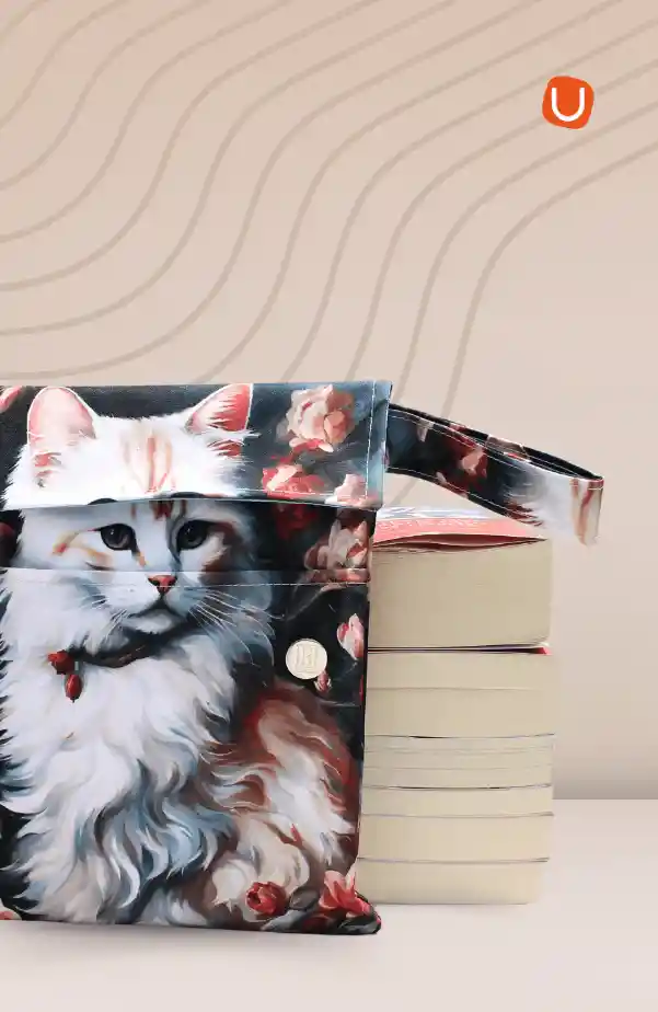 Funda Gold Para Libros Gato