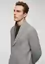 Abrigo Carpi Gris Medio Vigoré Talla XL Hombre Mango