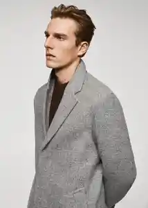 Abrigo Carpi Gris Medio Vigoré Talla XL Hombre Mango
