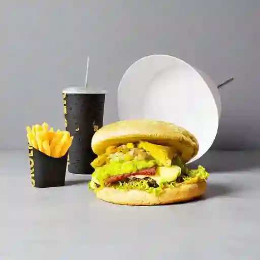 Combo Hamburguesa Mexicana