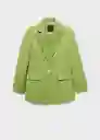 Blazer Americana Apple Verde Talla S Mujer Mango
