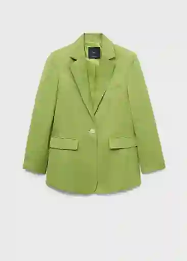 Blazer Americana Apple Verde Talla S Mujer Mango