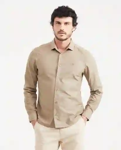 Camiseta Spread Neck Masculino Crudo Beige Claro T. XL Chevignon
