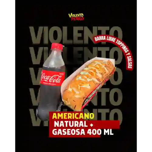 Perro americano tradicional + bebida