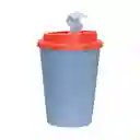 Vaso Con Tapa de Fibra