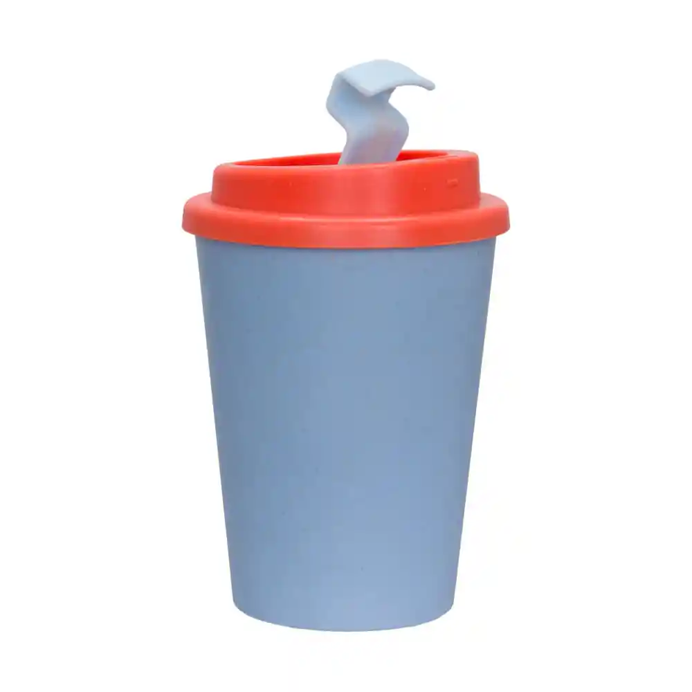 Vaso Con Tapa de Fibra