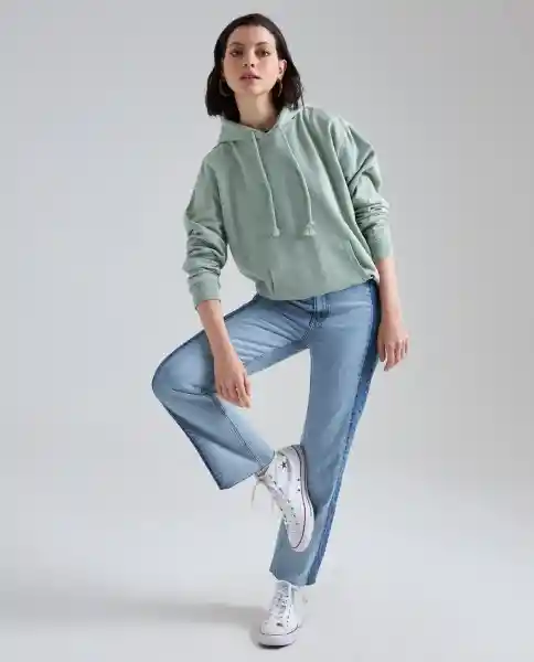  Buzo Mujer Verde Talla Xs 680D000  AMERICANINO  