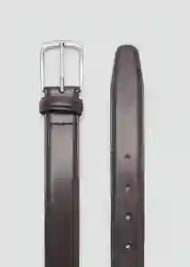 Cinturón Básico Marrón Talla 91 Hombre Mango