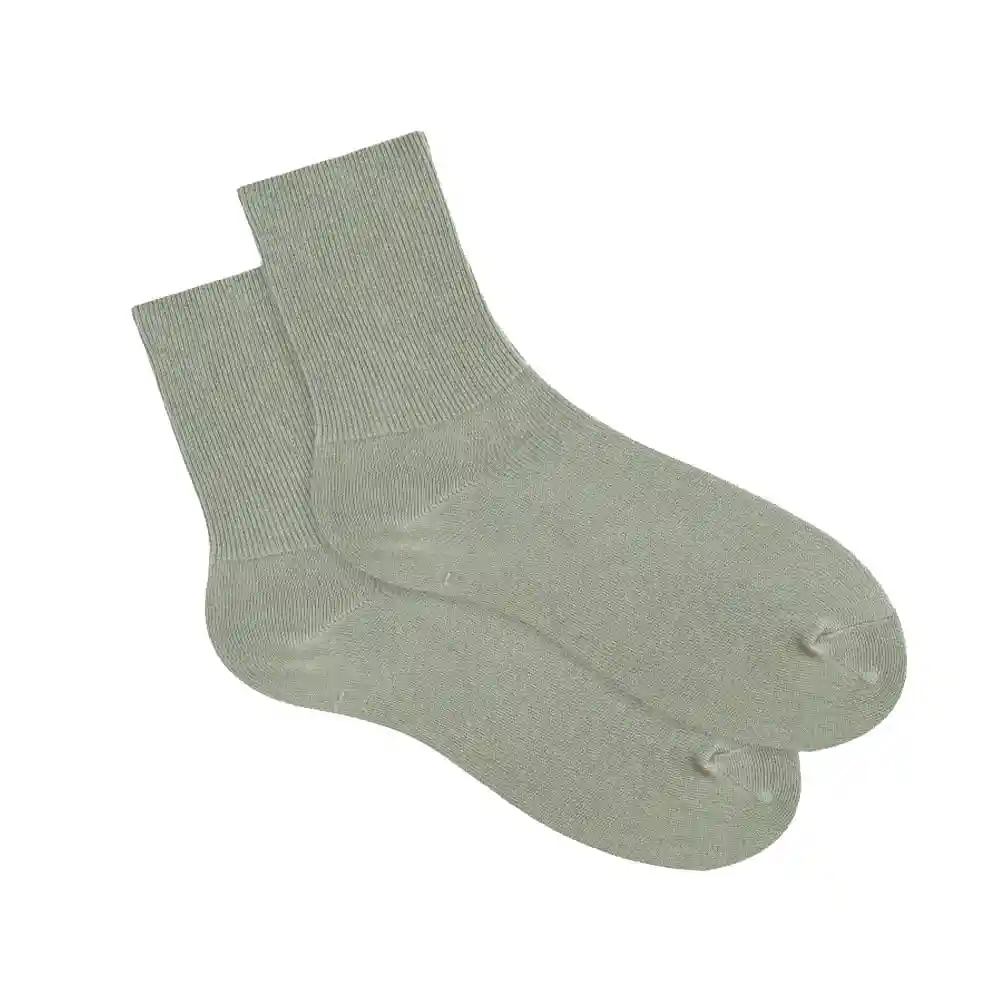 Medias Casuales Largo Femenino Yaru Punto Blanco