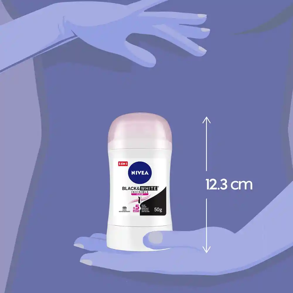 Nivea Desodorante Invisible Black & White en Barra