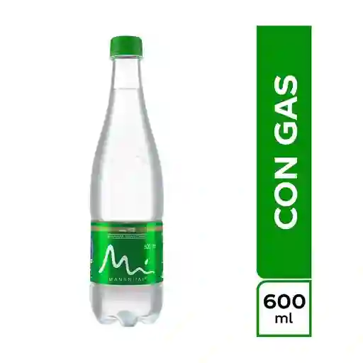 Agua Manantial con Gas 600 ml