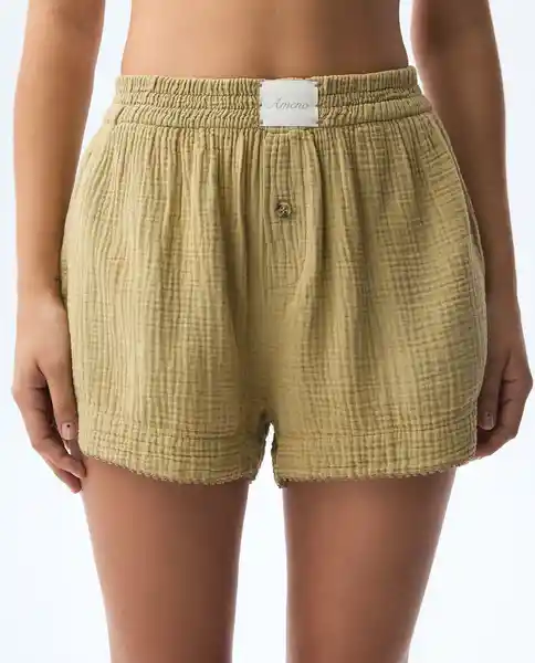 Short Mujer Verde Talla 6 651G001_VER170836 Americanino