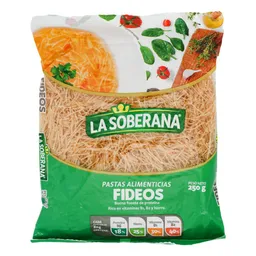 Pastas Alimenticias Fideos La Sobe Rana  250 Gr 