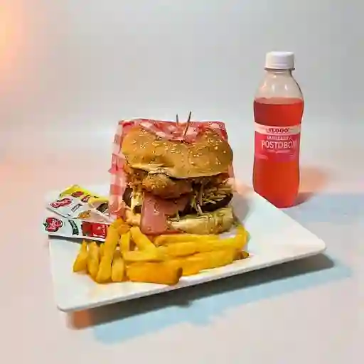 Combo Hamburguesas a la Parrilla