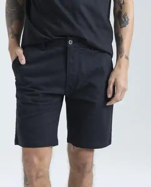 Bermuda Hombre Negro Talla 38 850D000 Americanino