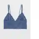 Bralette Azul Talla: Medium American Eagle