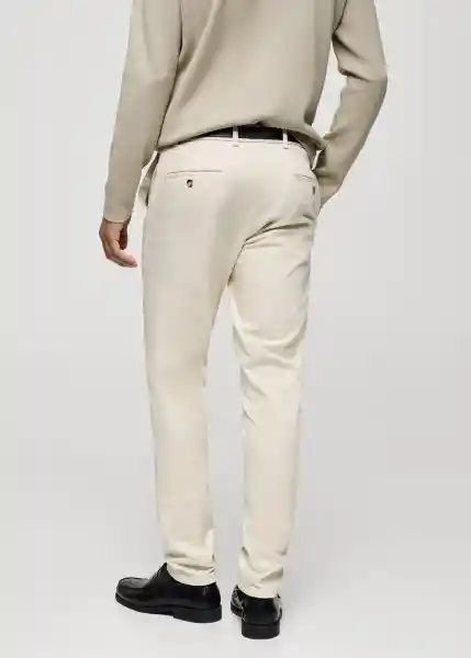 Pantalón Barna Crudo Talla 46 Hombre Mango