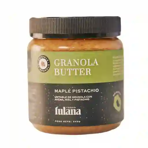 Granola Fulana Untable De Butter Maple Pistacho