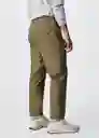 Pantalón Kirin Oliva Talla 38 Hombre Mango