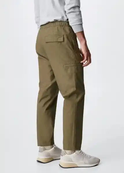 Pantalón Kirin Oliva Talla 38 Hombre Mango