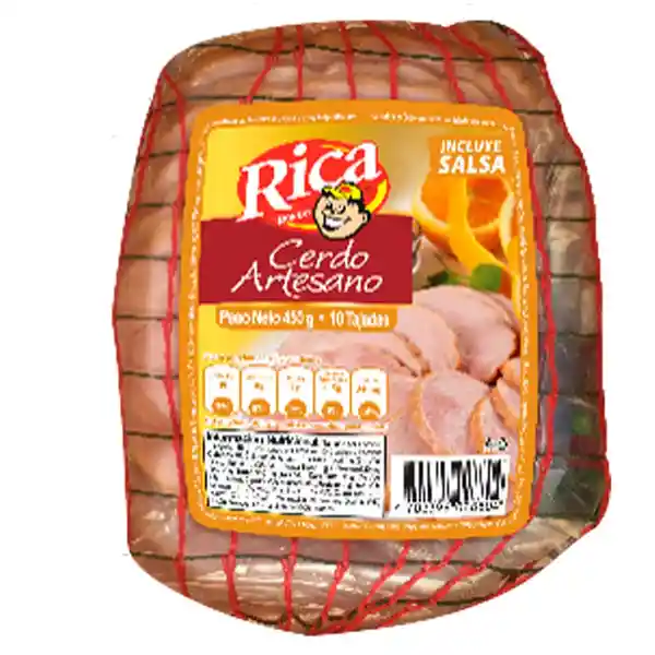 Artesano Cerdo Rica Tajado