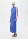 Vestido Noely Azul Talla L Mujer Mango