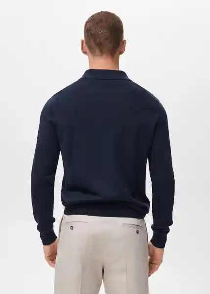Camiseta Polo Willys Navy Talla S Hombre Mango