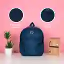 Mochila de Moda Youth With You Azul Marino Miniso