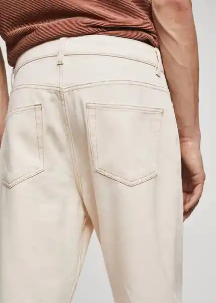 Pantalón Jean Néstor Crudo Talla 38 Hombre Mango