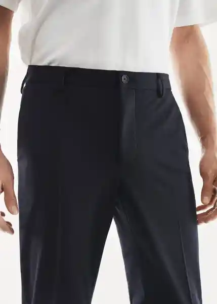 Pantalón Fabre Navy Talla 44 Hombre Mango