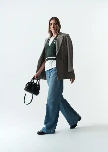 Tejido Mujer Verde Hidai Ultraoscuro Talla S 583G054 Naf Naf