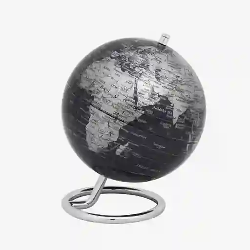 Troika Globo Terráqueo Galilei Negro Plata