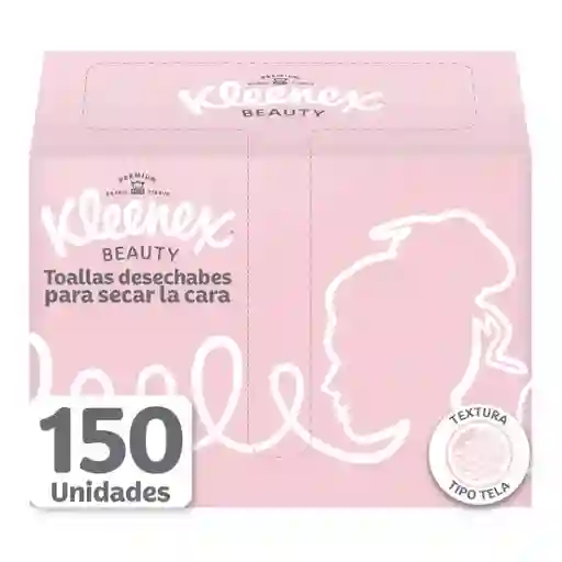 Toallas Kleenex Beauty Para Secar la Cara 150 Und